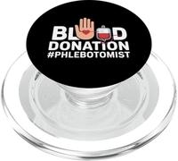 Divertido Dicho de donación de Sangre flebotomista PopSockets PopGrip para MagSafe