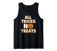 Divertido Dicho de Halloween para Chicos Todos los Trucos No Treats Espeluznante Camiseta sin Mangas