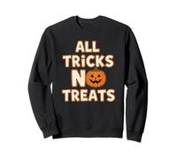 Divertido Dicho de Halloween para Chicos Todos los Trucos No Treats Espeluznante Sudadera