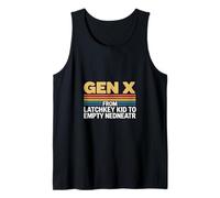 Divertido Dicho de la generación X de Latchkey Kid to Empty Camiseta sin Mangas