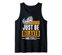 Divertido dicho de nutria linda - Relax and Chill Camiseta sin Mangas