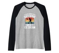 Divertido Dicho de Pickleball si estás Buscando un Servicio Suave Camiseta Manga Raglan