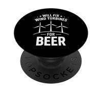Divertido Dicho de turbina de Viento arreglará la Cerveza de Las turbinas PopSockets PopGrip Adhesivo