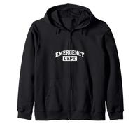 Divertido Dicho del Departamento de Emergencias sobre Varsity Athletic Sudadera con Capucha