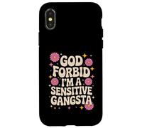 Divertido Dicho Dios no lo quiera, Soy un Gangsta Sensible Mujeres Hombres Carcasa para iPhone X/XS
