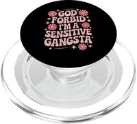 Divertido Dicho Dios no lo quiera, Soy un Gangsta Sensible Mujeres Hombres PopSockets PopGrip para MagSafe