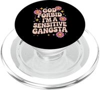 Divertido Dicho Dios no lo quiera, Soy un Gangsta Sensible Mujeres Hombres PopSockets PopGrip para MagSafe