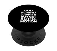 Divertido Dicho Dios Prohíba Movimiento Niño Blanco Sarcástico PopSockets PopGrip Adhesivo
