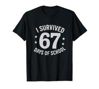Divertido Dicho Estudiante Profesor 67 Days of School Camiseta