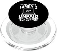 Divertido Dicho Familia No Pago Apoyo Técnico Nerd Sarcasmo Mordaza PopSockets PopGrip para MagSafe