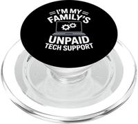 Divertido Dicho Familia No Pago Apoyo Técnico Nerd Sarcasmo Mordaza PopSockets PopGrip para MagSafe