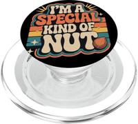 Divertido Dicho Im A Special Kind of Nut Humor Retro PopSockets PopGrip para MagSafe
