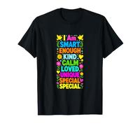 Divertido Dicho Inteligente Suficientemente Amable Calma Amado Único Camiseta
