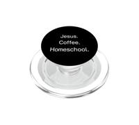 Divertido Dicho Jesús Café Homeschool Sarcástico PopSockets PopGrip para MagSafe