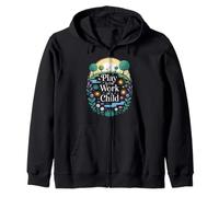 Divertido Dicho Jugar Es El Trabajo De Un Niño Naturaleza Escena Amor Sudadera con Capucha