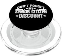 Divertido Dicho no Olvides mi Descuento Senior Abuelo, papá, Hombres PopSockets PopGrip para MagSafe