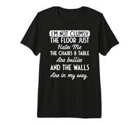Divertido Dicho No Soy Torpe Piso Esposa Marido Hombres Mujeres Mordaza Camiseta Premium