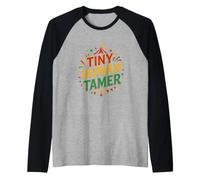 Divertido Dicho Pequeño Domador Humano Circo Diversión Camiseta Manga Raglan