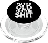 Divertido Dicho Que Soy Demasiado Viejo para Estas Cosas Retro Envejecido PopSockets PopGrip para MagSafe