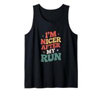 Divertido Dicho Que Soy más Agradable después de mi Carrera sarcástico Camiseta sin Mangas