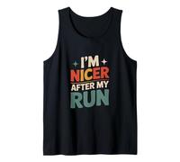 Divertido Dicho Que Soy más Agradable después de mi Carrera sarcástico Camiseta sin Mangas