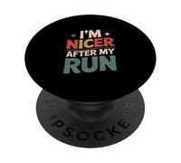Divertido Dicho Que Soy más Agradable después de mi Carrera sarcástico PopSockets PopGrip Adhesivo
