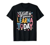 Divertido Dicho Que Todos Van a Aprender Hoy lápiz Leopardo Mujer Camiseta