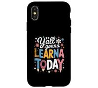 Divertido Dicho Que Todos Van a Aprender Hoy lápiz Leopardo Mujer Carcasa para iPhone X/XS