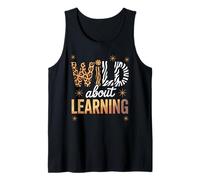 Divertido Dicho Salvaje sobre el Aprendizaje Safari Animal Mujeres Hombres Camiseta sin Mangas