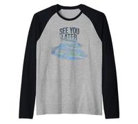 Divertido Dicho See You Later cocodrilo Retro Reptil Mujeres Hombres Camiseta Manga Raglan