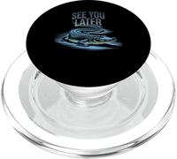 Divertido Dicho See You Later cocodrilo Retro Reptil Mujeres Hombres PopSockets PopGrip para MagSafe