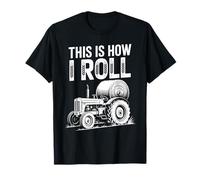 Divertido Diciendo Así Es Cómo Rollo Tractor Heno Broma Mujeres Hombres Camiseta