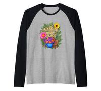 Divertido Diciendo El Jardín Mi Lugar Feliz Sarcástico Camiseta Manga Raglan