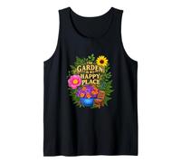 Divertido Diciendo El Jardín Mi Lugar Feliz Sarcástico Camiseta sin Mangas