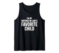 Divertido Diciendo mi Madre Ley Hijo Favorito Camiseta sin Mangas