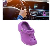 Divertido Difusor de Coche, Forma de Zapato, Clip de Ventilación para Difusor de Coche, Linda Fragancia de Coche en Miniatura para Decoración Refrescante (Púrpura)