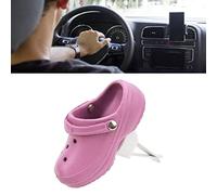 Divertido Difusor de Coche, Forma de Zapato, Clip de Ventilación para Difusor de Coche, Linda Fragancia de Coche en Miniatura para Decoración Refrescante (Rosa)