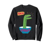 Divertido Dinosaurio Arroz Bowl Tokio Japón Pop Art Humor Mujeres Hombres Sudadera