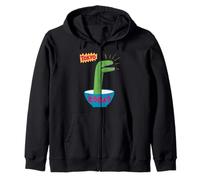 Divertido Dinosaurio Arroz Bowl Tokio Japón Pop Art Humor Mujeres Hombres Sudadera con Capucha