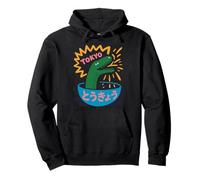 Divertido Dinosaurio Arroz Bowl Tokio Japón Pop Art Humor Mujeres Hombres Sudadera con Capucha