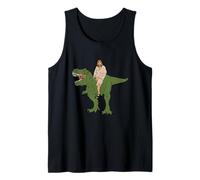 Divertido dinosaurio de Jesús de Pascua feliz Camiseta sin Mangas