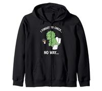 Divertido Dinosaurio en el Inodoro I Forgot To Check No Way Cute Sudadera con Capucha