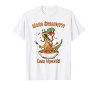 Divertido Dinosaurio Espaguetis Comiendo niños pequeños Fiesta de cumpleaños Camiseta
