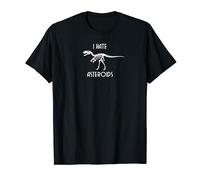 Divertido dinosaurio esqueleto asteroide "odio los asteroides" Camiseta
