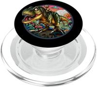 Divertido Dinosaurio para Montar a Perro T-Rex: Divertido Sasquatch PopSockets PopGrip para MagSafe