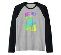 Divertido Disco de Golf Reina gótica Estatua de la Libertad Esqueleto Camiseta Manga Raglan