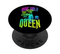 Divertido Disco de Golf Reina gótica Estatua de la Libertad Esqueleto PopSockets PopGrip Adhesivo