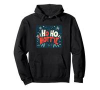 Divertido discurso de Navidad Travieso Busca Amantes de Ho Ho Hottie Sudadera con Capucha
