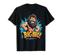Divertido diseño Antiguo de Big Bro Caveman Stone Age para Hombres y niños Camiseta