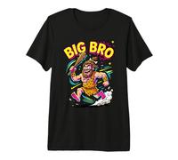 Divertido diseño Antiguo de Big Bro Caveman Stone Age para Hombres y niños Camiseta Premium